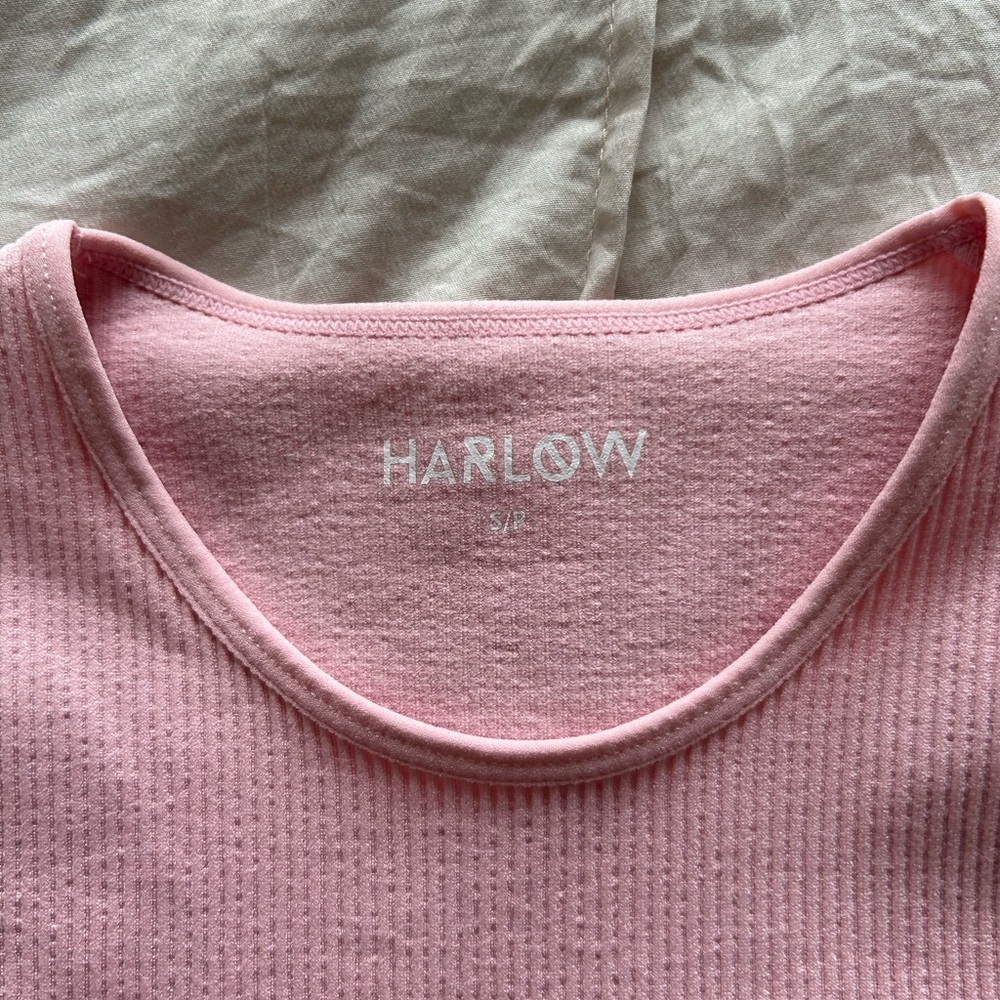 Pink ribbed tee - Picture 2 of 3